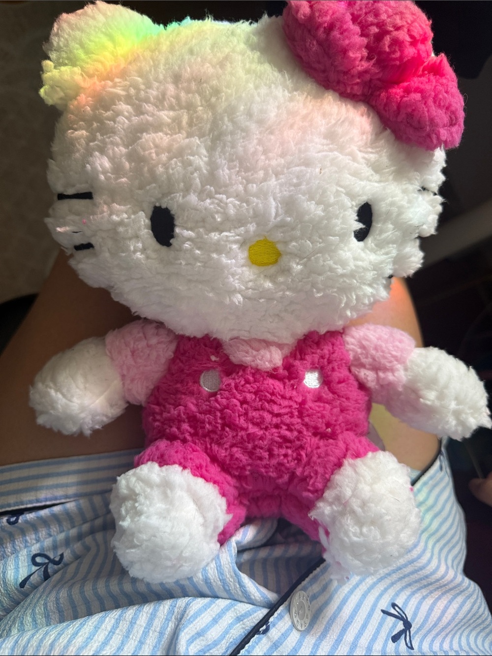 Hello Kitty Pink & White Plush Doll with Bright Bow